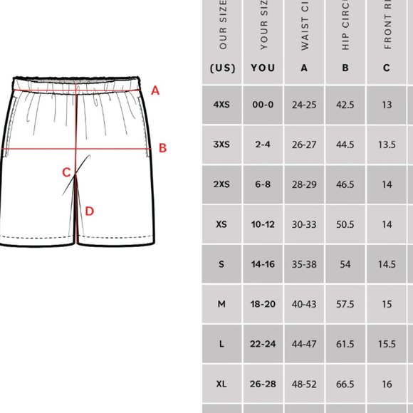 NWT Universal Standard Linen Easy Pull on Shorts - Picture 3 of 3